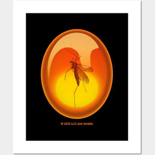 Raptor Claw Amber Mosquito Fossil Posters and Art